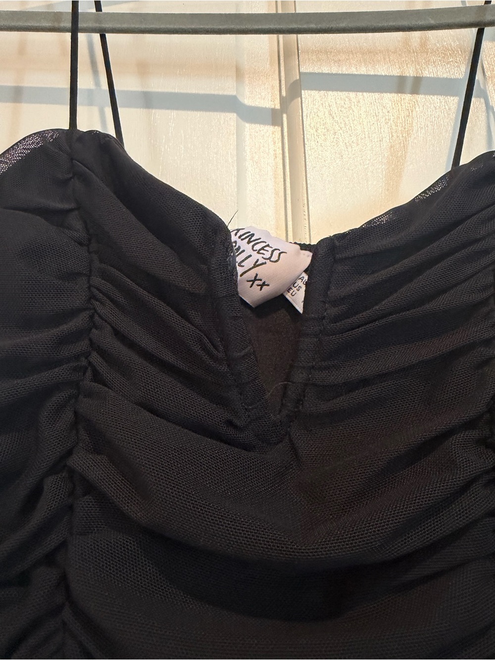 Princess Polly Black Ruched Mini Ruched Dress - Picture 2 of 5